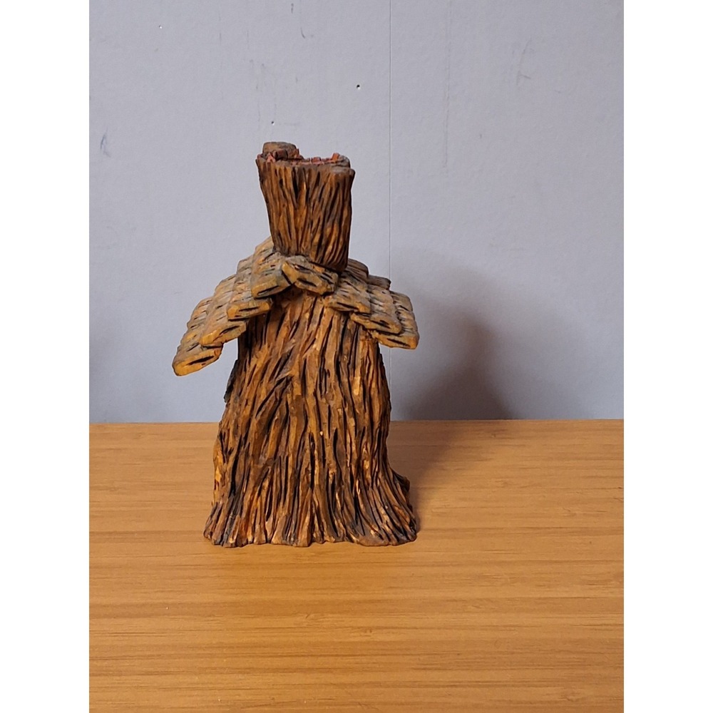 Handcrafted Set Of Wooden Sculptures. Very Detailed Whimsical Set. Lot Of 4 - Picture 7 of 16